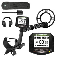 REX-8 Metal Detector for Adults, Waterproof Pinpoint, High Accuracy Gold and Silver Detection, Underwater and Beach Use, 10'' IP68 Coil, Bigger LCD, New Advanced DSP Chip